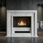 Portal decorativ din piatra naturala Brooklyn finisaj marmura alba moderna VELTHOR