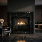 Amenajare living contemporan in Chisinau cu portal din piatra model Brooklyn VELTHOR