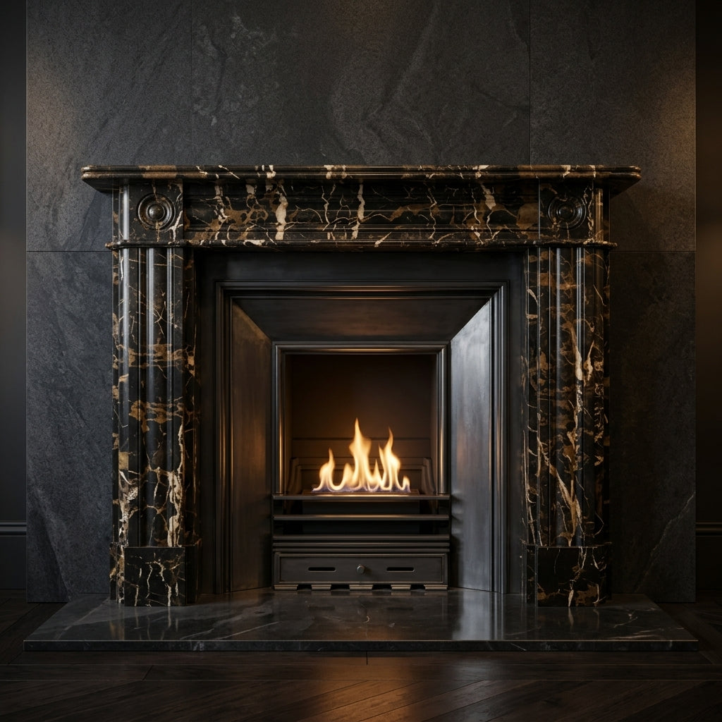 Vedere frontala a cadrului imperial de semineu Callisto 1450x1200x300mm VELTHOR