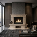 Detaliu cartus oval si medalion central sculptat pe semineul premium Helios VELTHOR