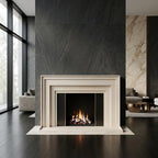 Amenajare living ultra-modern in Chisinau cu portal din piatra model Perseus VELTHOR