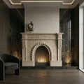 Detaliu ancadrament interior sub forma de arcada romana sculptata pe semineul Radiant VELTHOR