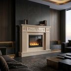 Design arhitectural premium cu friza sculptata discret pentru caminul Sirius VELTHOR